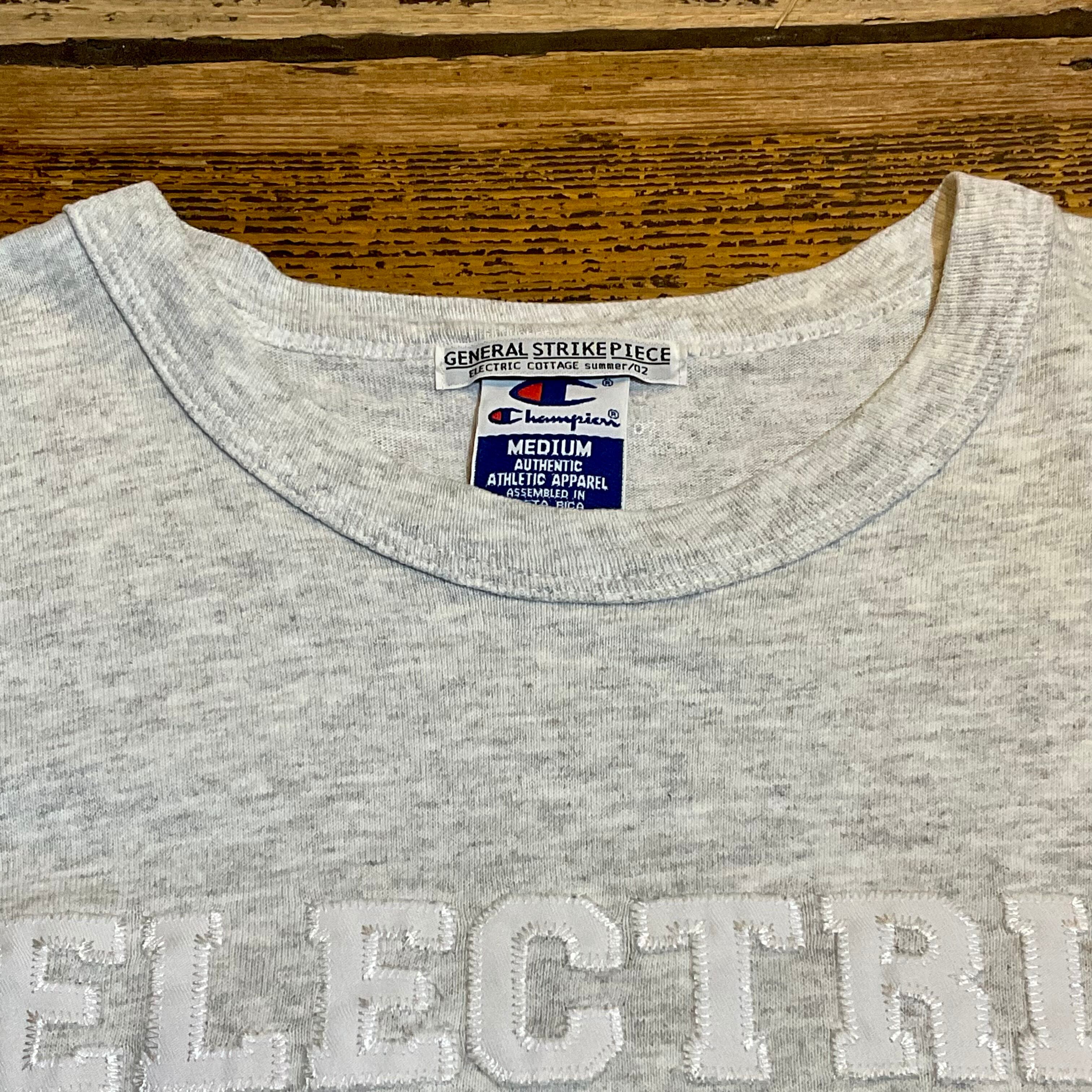 00's Champion × ELECTRIC COTTAGE Tシャツ GENERAL STRIKE PIECE M