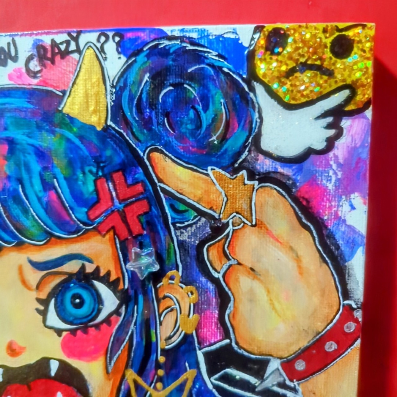 2024年新作/S2号】え、バカなの？【現代アート イラスト 】 | 現代画家 
