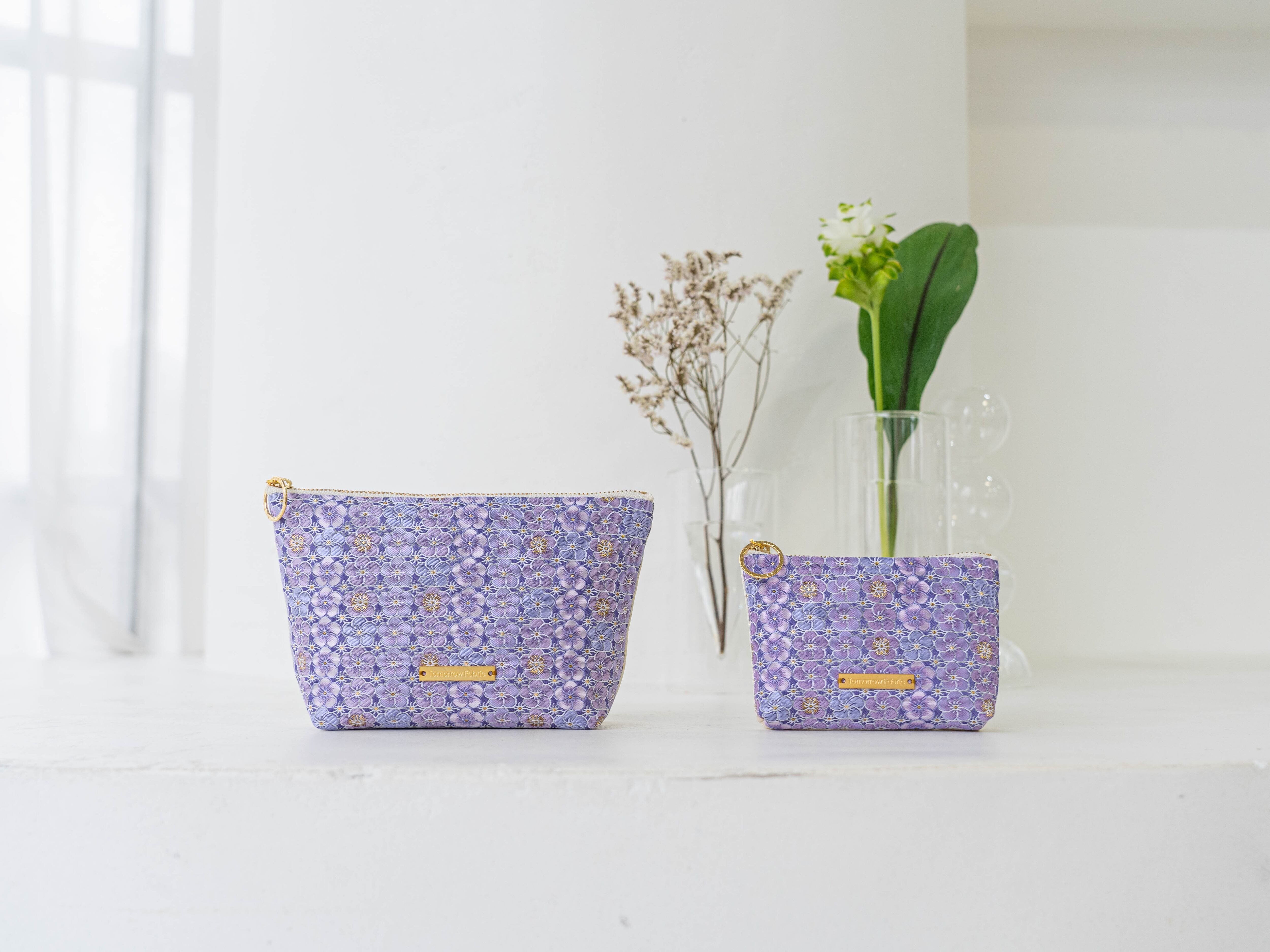 西陣織ポーチS UME / NPS14 | Tomorrow Fabric