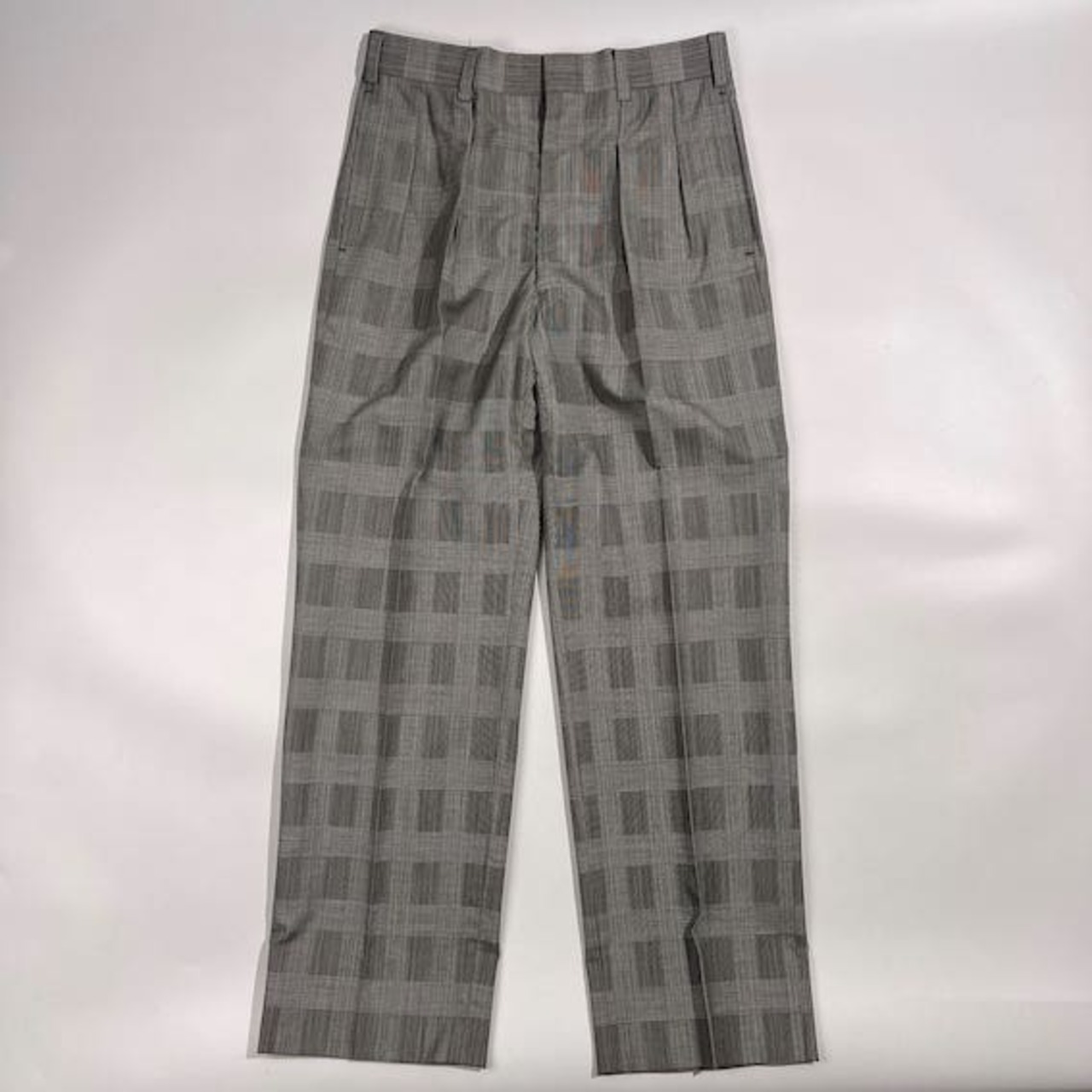 上下 J.PRESS ジェイプレス NEW ENGLAND MODEL グレンチェック テーラードジャケット スラックス セットアップ スーツ (上)90-76-165(下)70/グレー系 メンズ