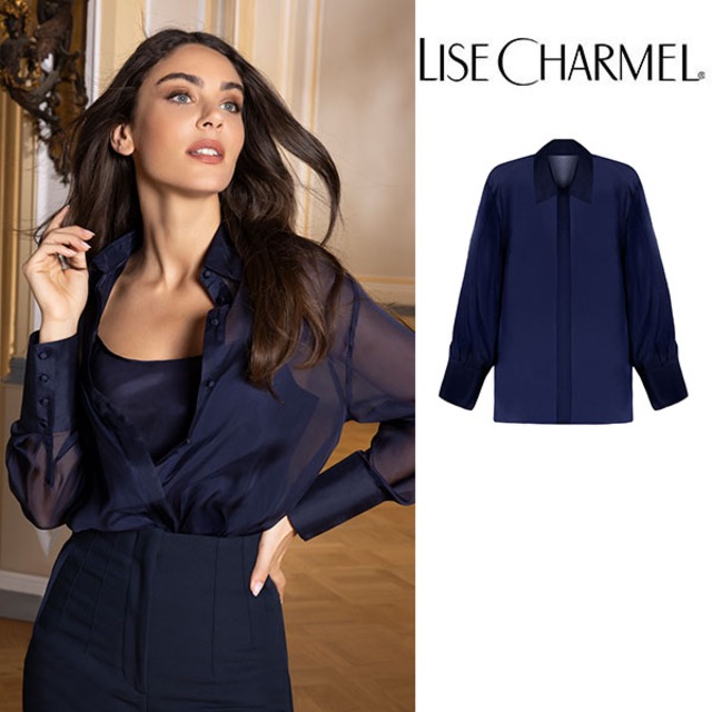 [J11fp] 長袖シャツ シルク ブラウス 品番ALJ5111 【LISE CHARMEL】【リズシャルメル】【インポートランジェリー】