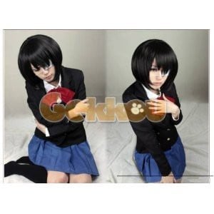 Another♪見崎 鳴風♪制服＋アイマスク＋ウイッグフルセット・コスプレ衣装・完全オーダーメイド K190 Another 見崎 鳴風 制服＋アイマスク＋ウイッグフルセット