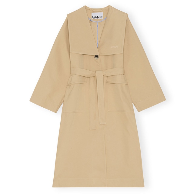 GANNI　SAILOR TRENCHI COAT　BEIGE