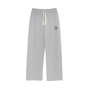 [WOOALONG]  Flor logo long wide pants - GREY  正規品  韓国 ブランド 韓国ファッション 韓国代行 パンツ