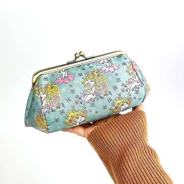 予約品】《11月発売予定》水森亜土 ジャガードがま口ポーチ ハナ