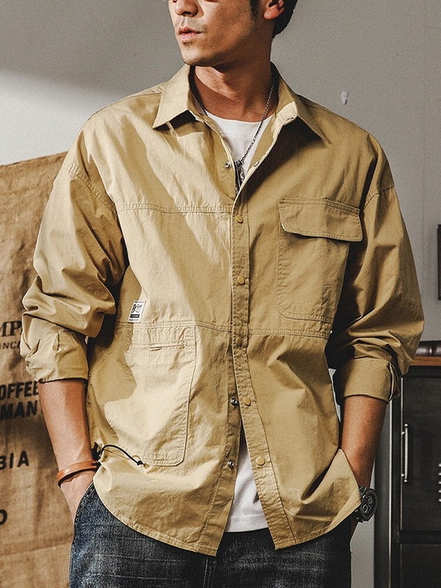Work Casual Long Collard Shirt【L0578】
