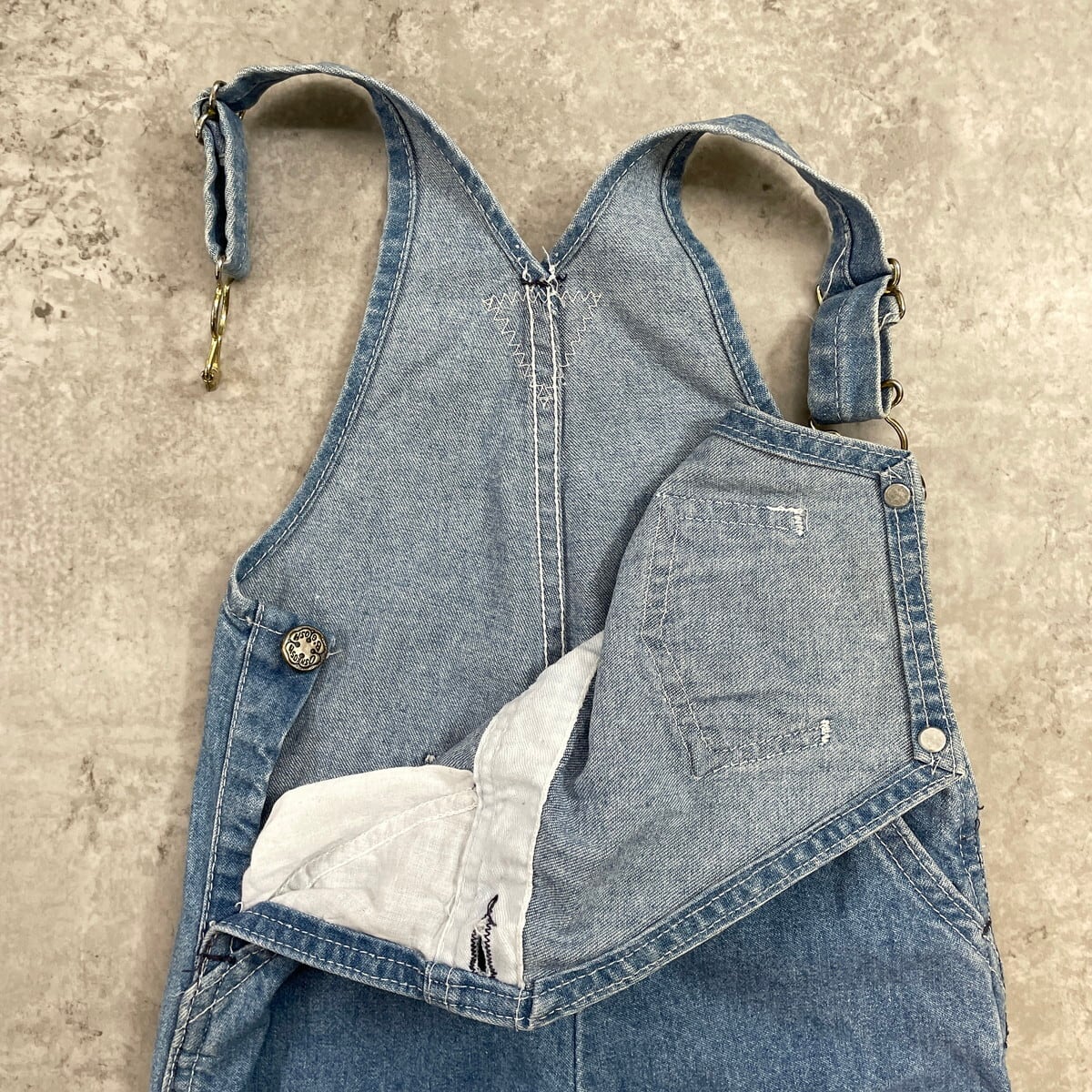 kids】90年代 USA製 OSHKOSH オシュコシュ デニム オーバーオール