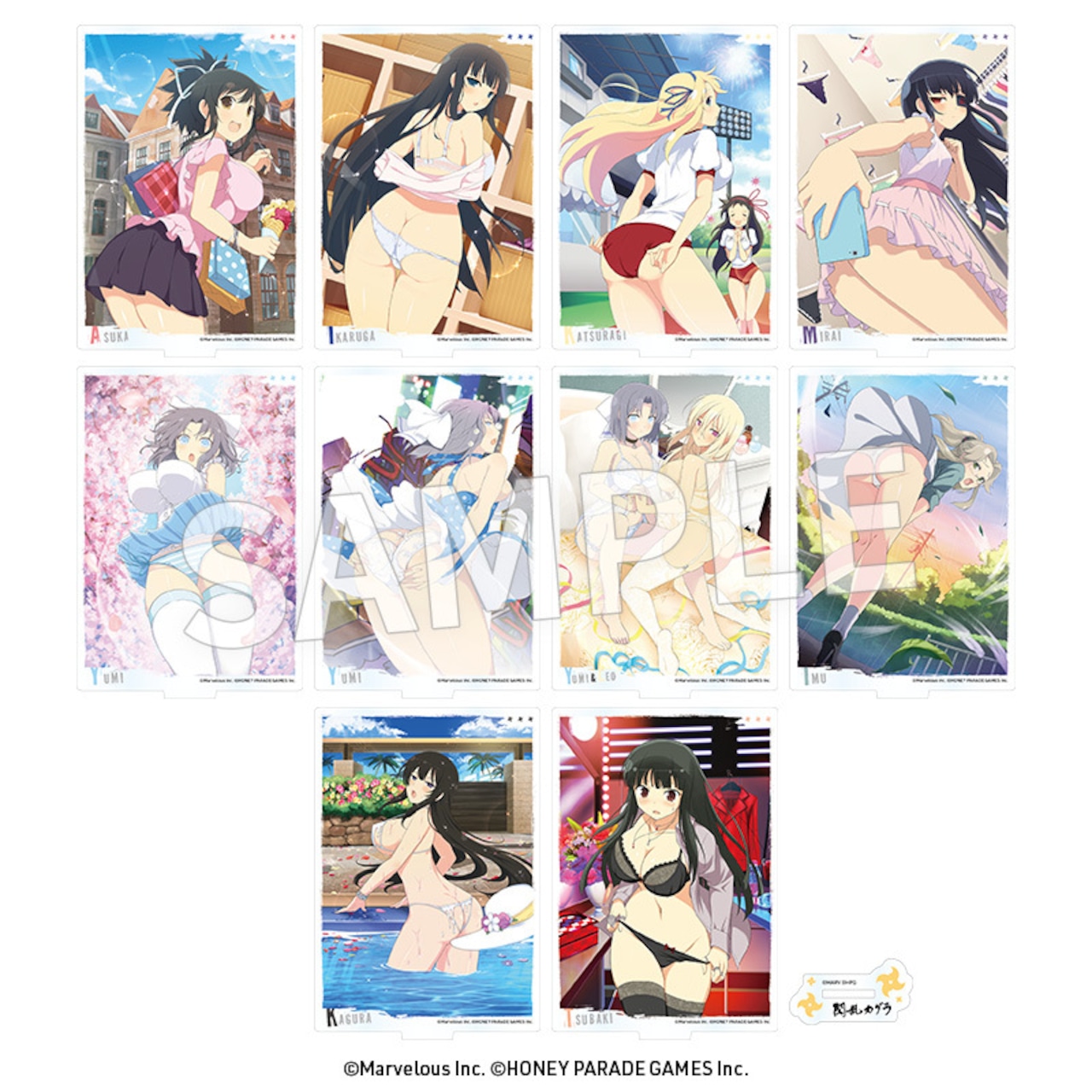 閃乱カグラ アクリルスタンド コレクション vol.10　全10種セット - 1