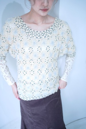 flower bees decoration knit