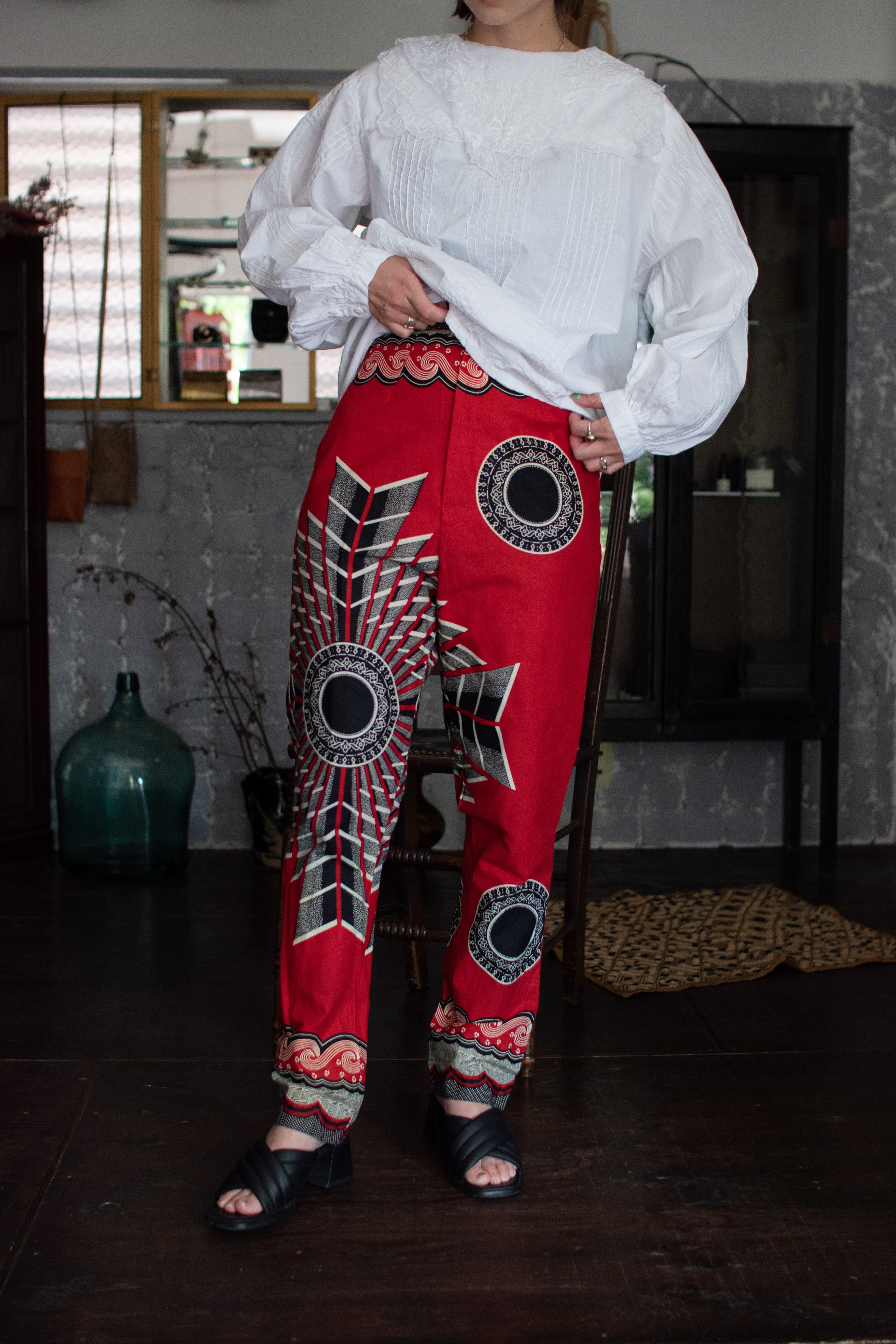 1970-80s African batik pants
