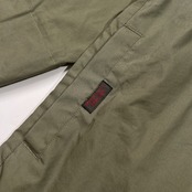 Mademoiselle NON NON マドモアゼルノンノン ジップアップ ライト パーカー 7分袖 サイズ 40 L /カーキ/内側プリント/レディース