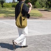 Cotton Hobo bag オリーブ