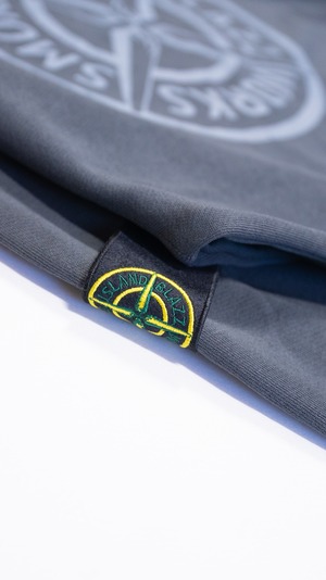 SMOKE ISLAND Pigment dye Sweat Shirt [Shadow]