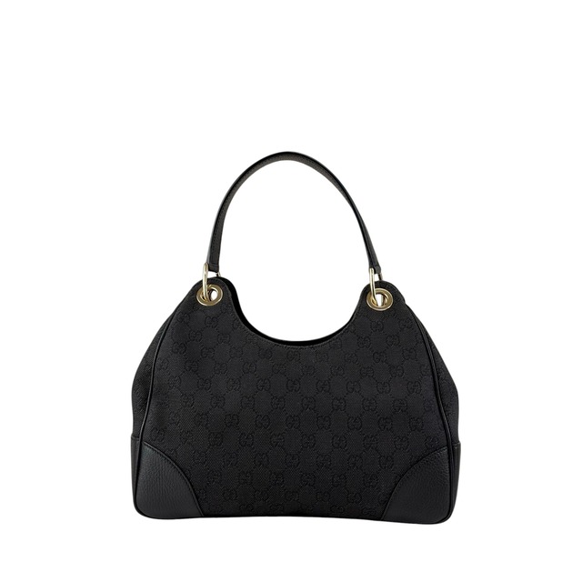 GUCCI グッチ GG ショルダーバッグ ブラック キャンバス レザー ワンショルダー vintage ヴィンテージ オールド 2wjvts