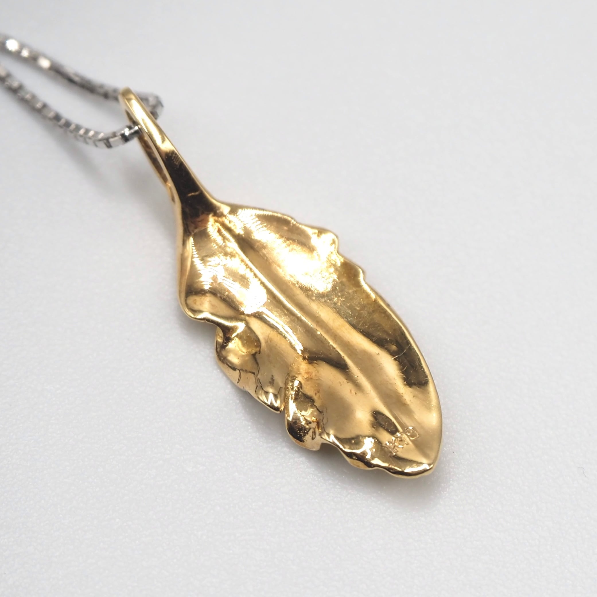 上金フェザーネックレス TASAKI フェザー ネックレス K18 K14 シルバー ゴールド タサキ