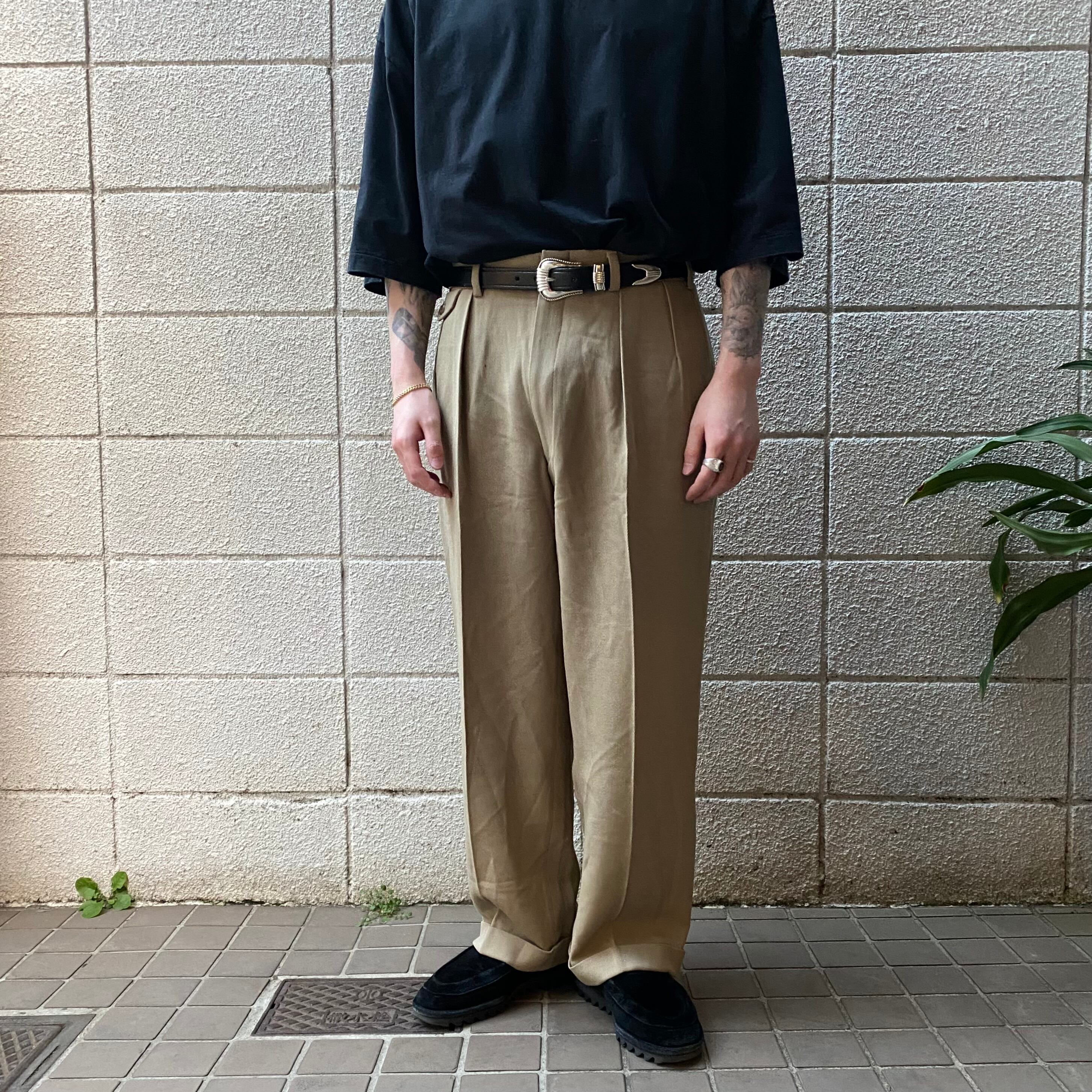 最終値下げlownn over shirt／Oro 2tuck slacks