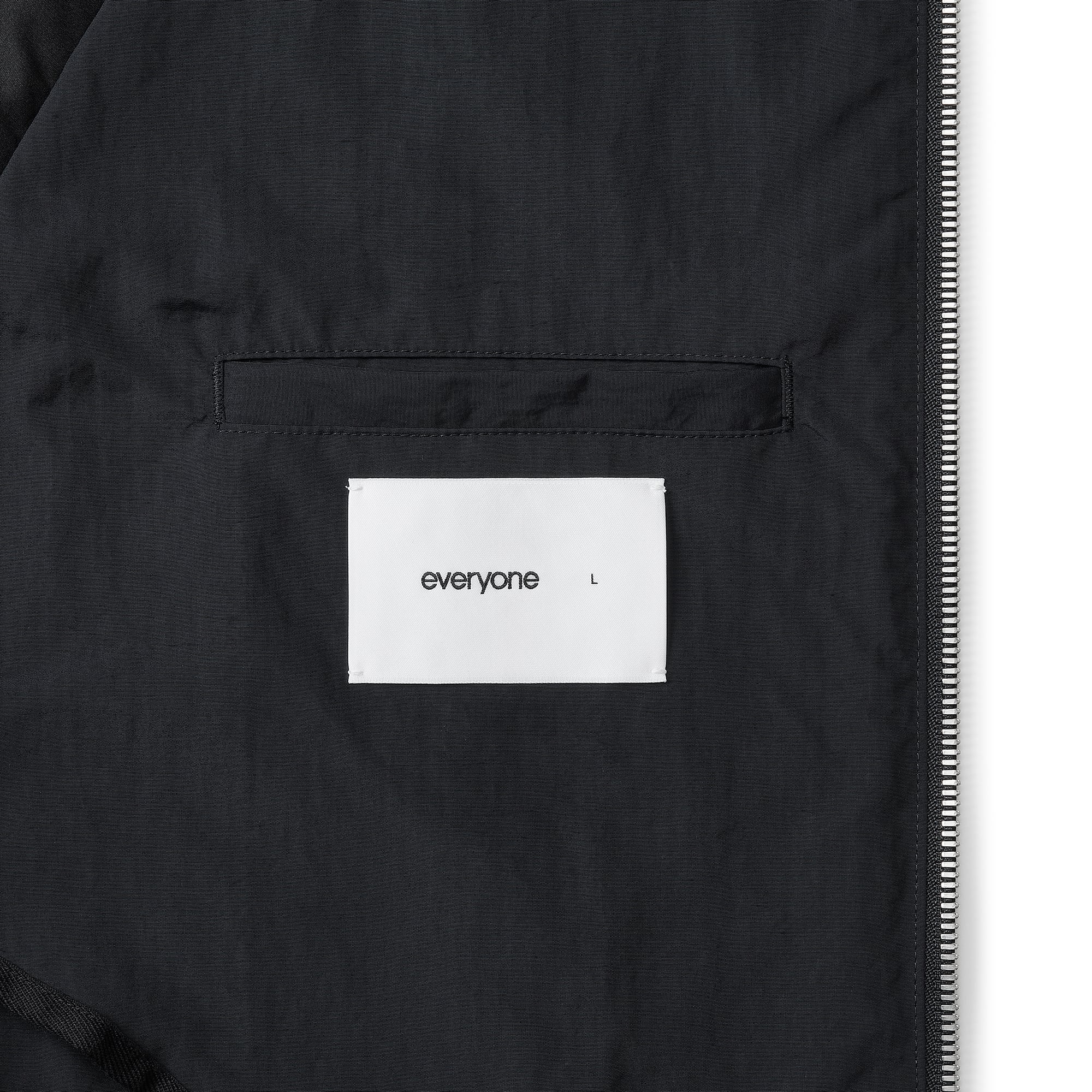 everyone nylon half coat (BLACK) | everyone