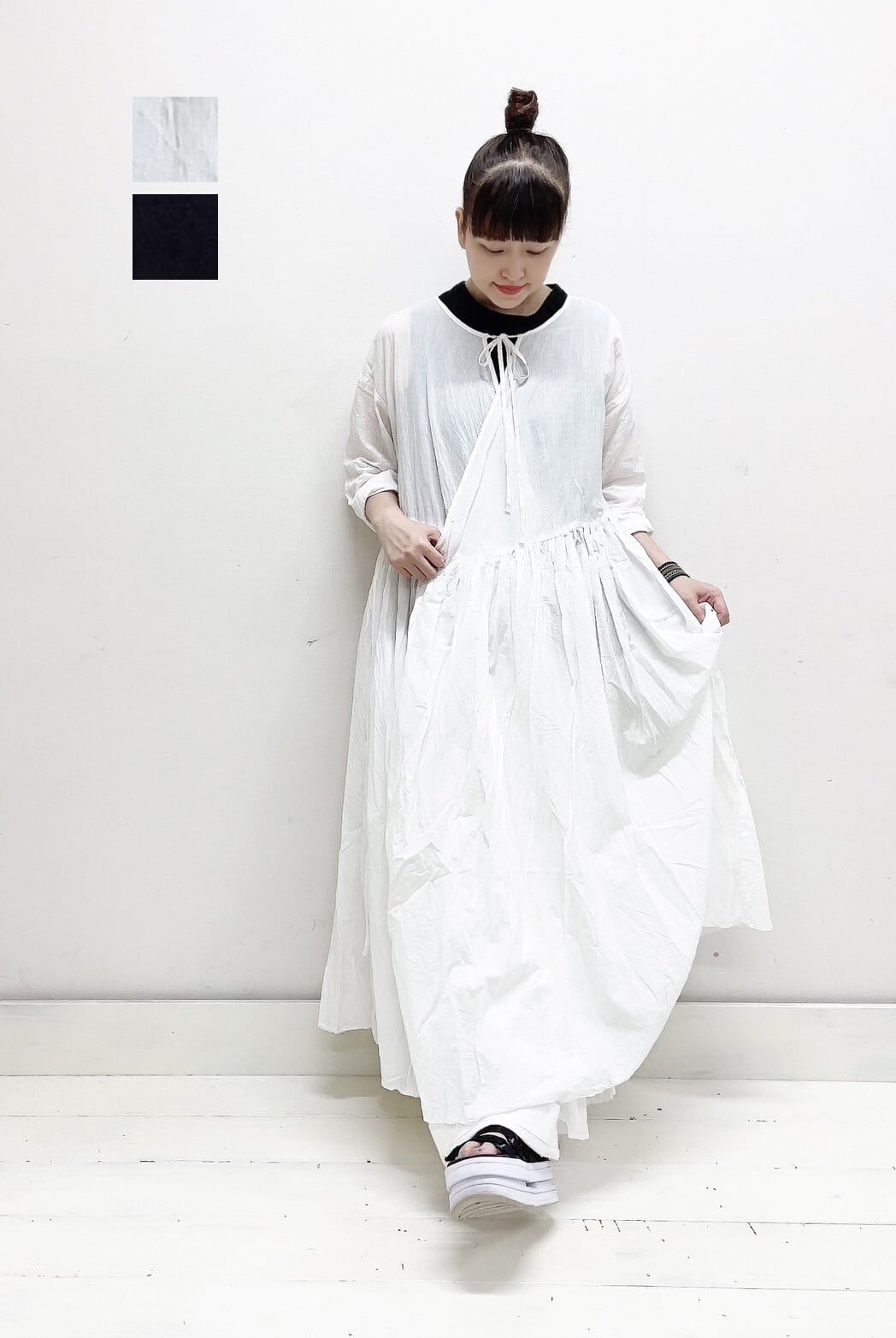 Gauze#】カシュクールローブワンピース / G846 | syozikiya online shop