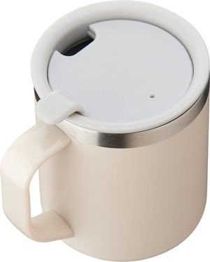 【特価処分】和平フレイズ 抗菌 マグカップ 300ml アイボリー 蓋付 オフィス ホット クール 真空断熱構造 ゼンコウキン RH-1591