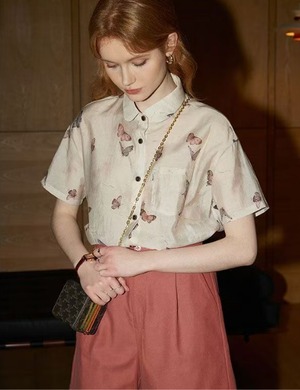 Butterfly Print Shirt