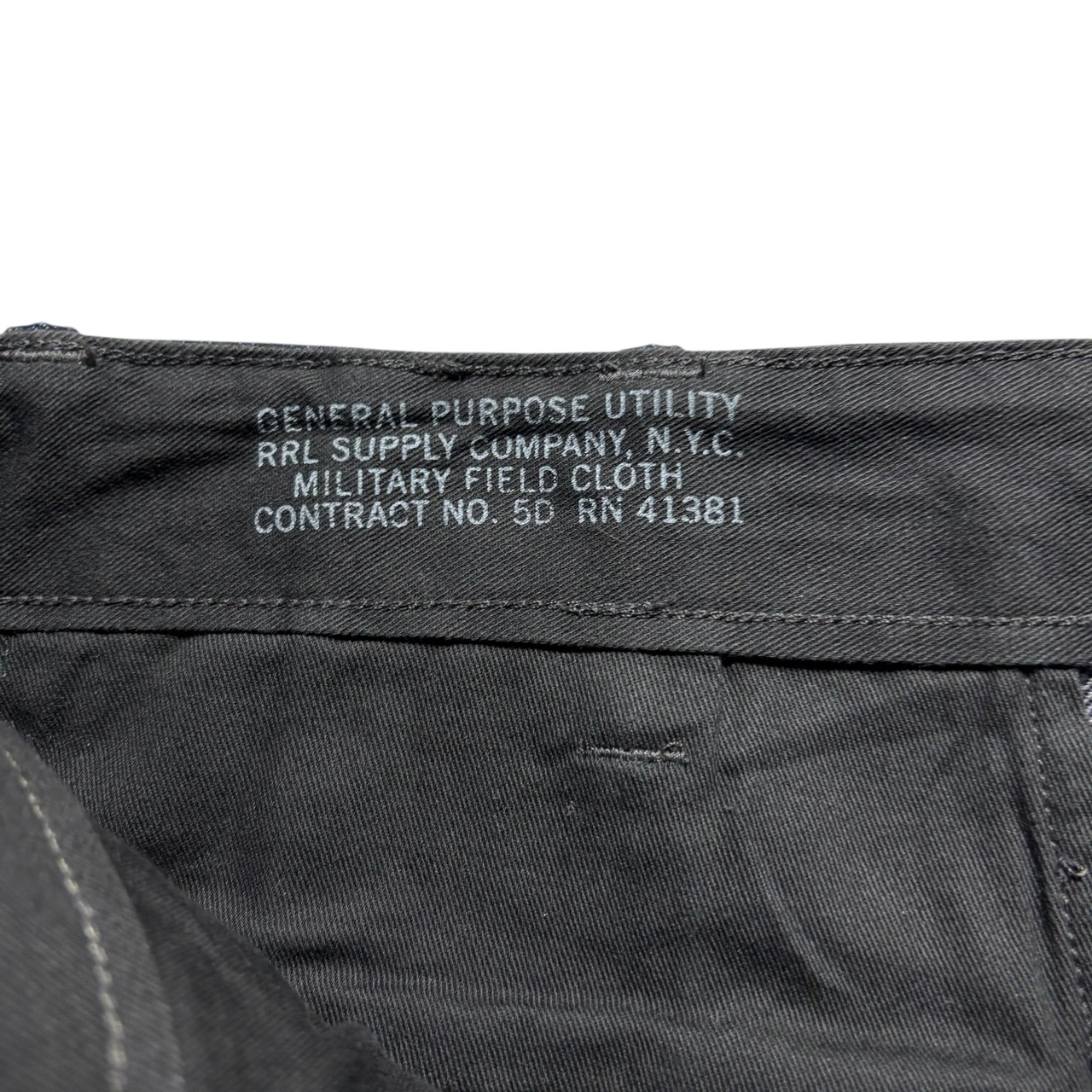RRL indigo herringbone denim pants