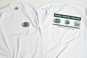 新品 LODGE×Oak Original T-shirt -White S,M,L,XL 02017
