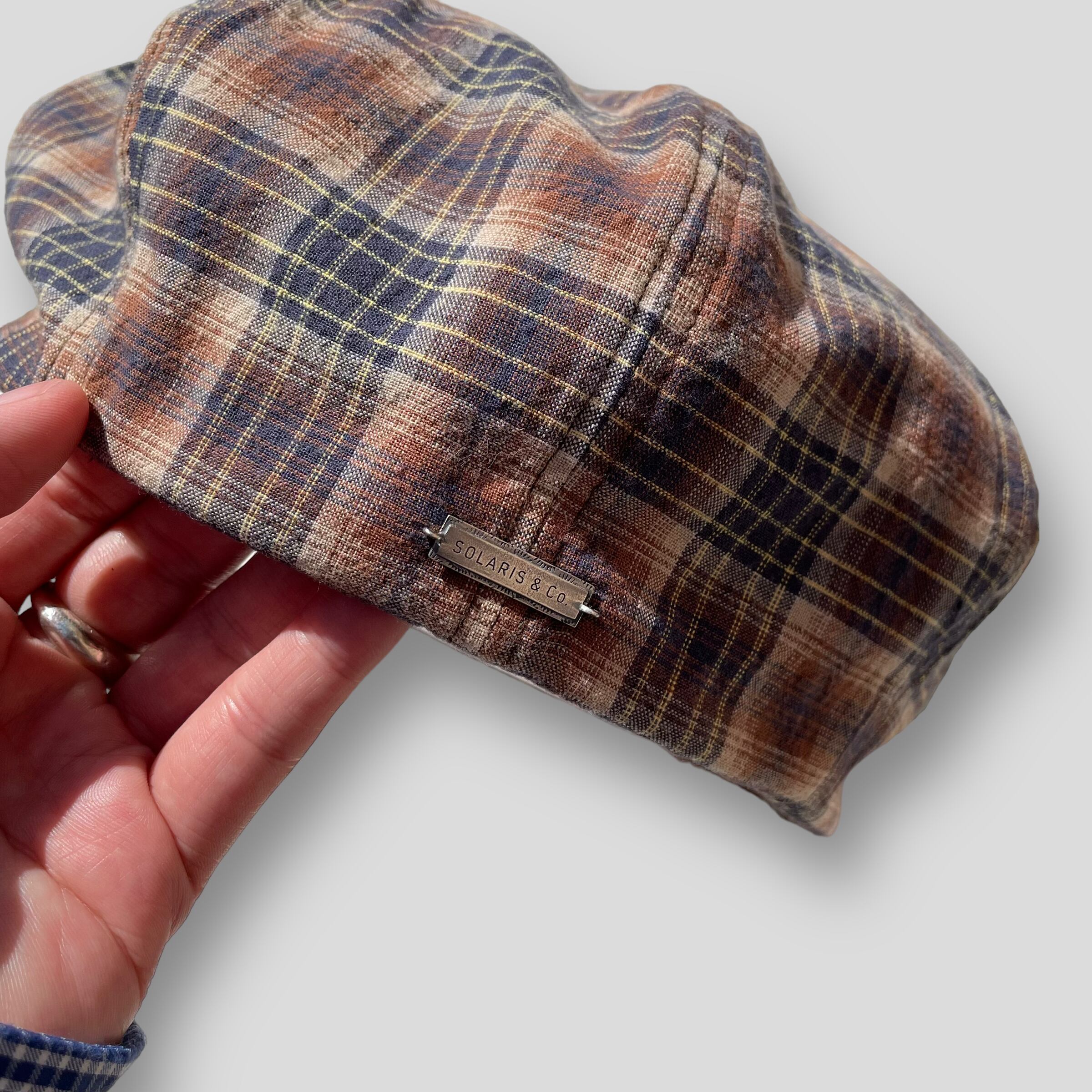 SOLARIS&CO. COTTON CASQUETTE DEEP - OLDBOY (CHECKERED) | HEIGHTS