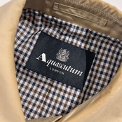 Aquascutum アクアスキュータム New Aqua5 ステンカラーコート/ベージュ系 メンズ  ヴィンテージ