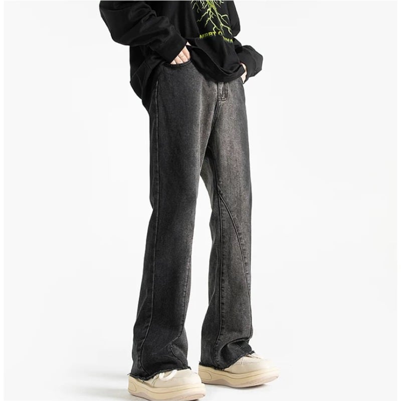 セミフレアデニムパンツ C10232