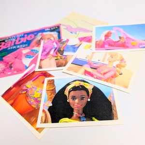 ☆送料無料！☆ VINTAGE 1994 DIAMOND【 Barbie（ バービー ）Adventures with Barbie sticker 】VINTAGE ステッカー 単品 （1個=6STICKER入）〚アメリカン雑貨 アメトイ〛