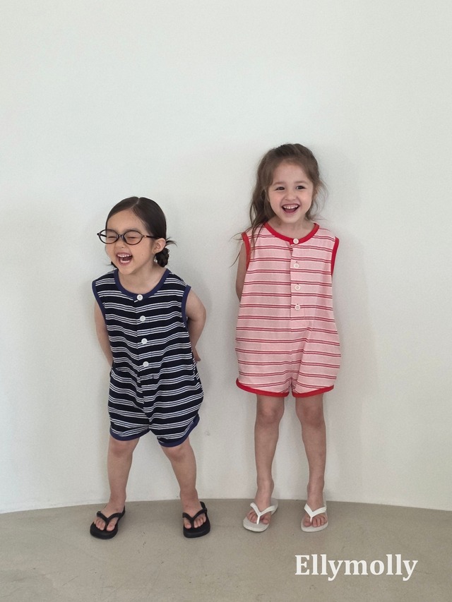 【予約】ELLY MOLLY ストライプ キックSTスーツ kids キッズ　大人　レディース　　女の子　小学生　キッズ　韓国子供服　海外ファッション　韓国ブランド　韓国ファッション　親子　お揃い　親子コーデ　リボン　子供服 nicoru ギャル　海外子供服