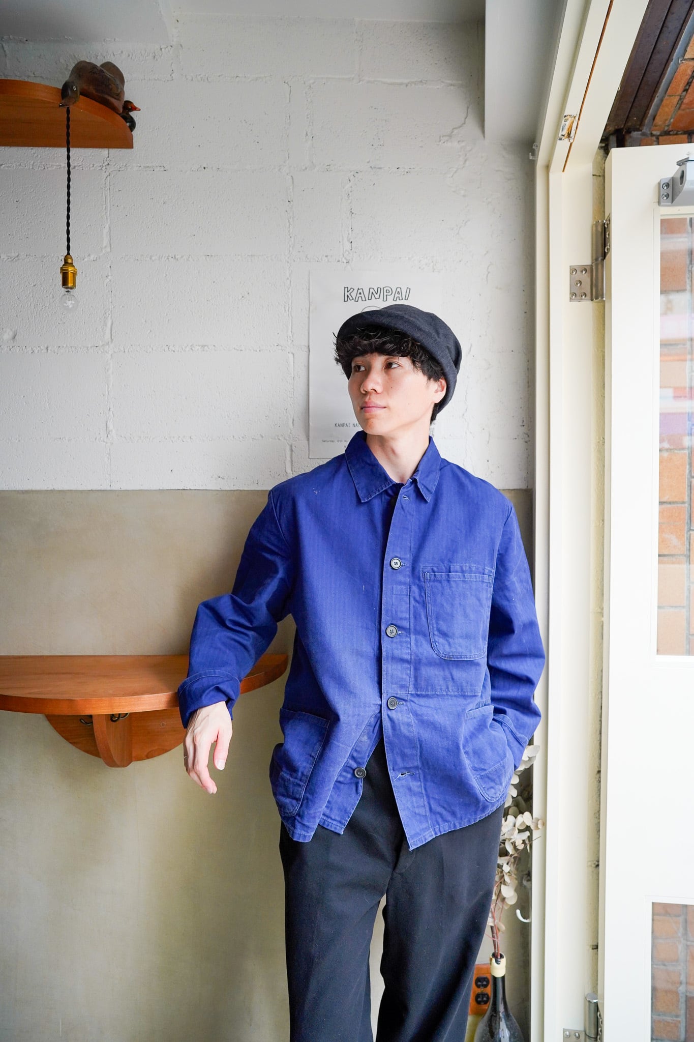 【1970s】"German Vintage" Cotton Herringbone German Work JKT / 6-272