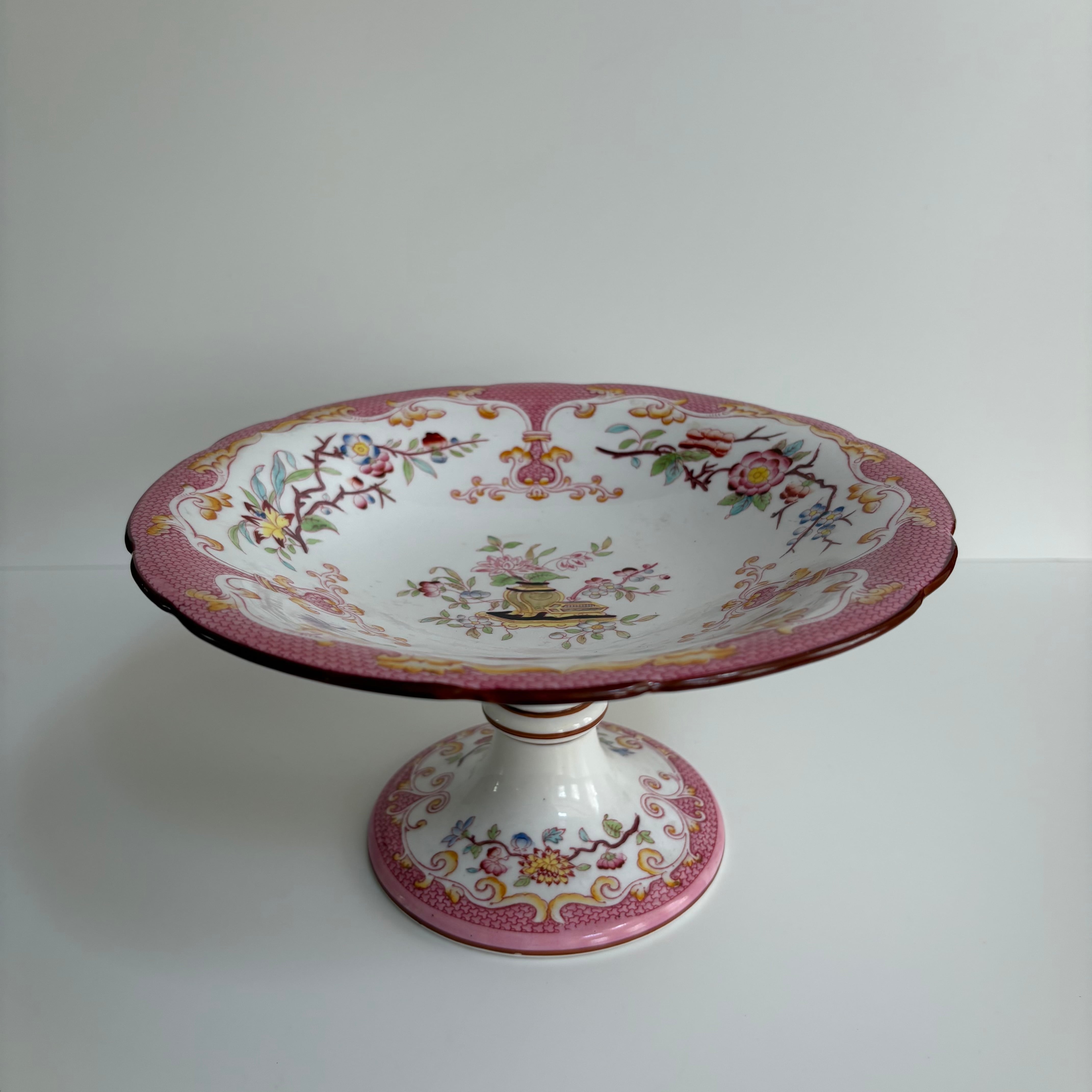サルグミンヌ MINTON No.235（ミントン）コンポティエ（手描きの花模様