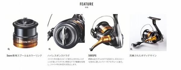 22ソアレBB 500SPG | 東海つり具 公式オンラインストア