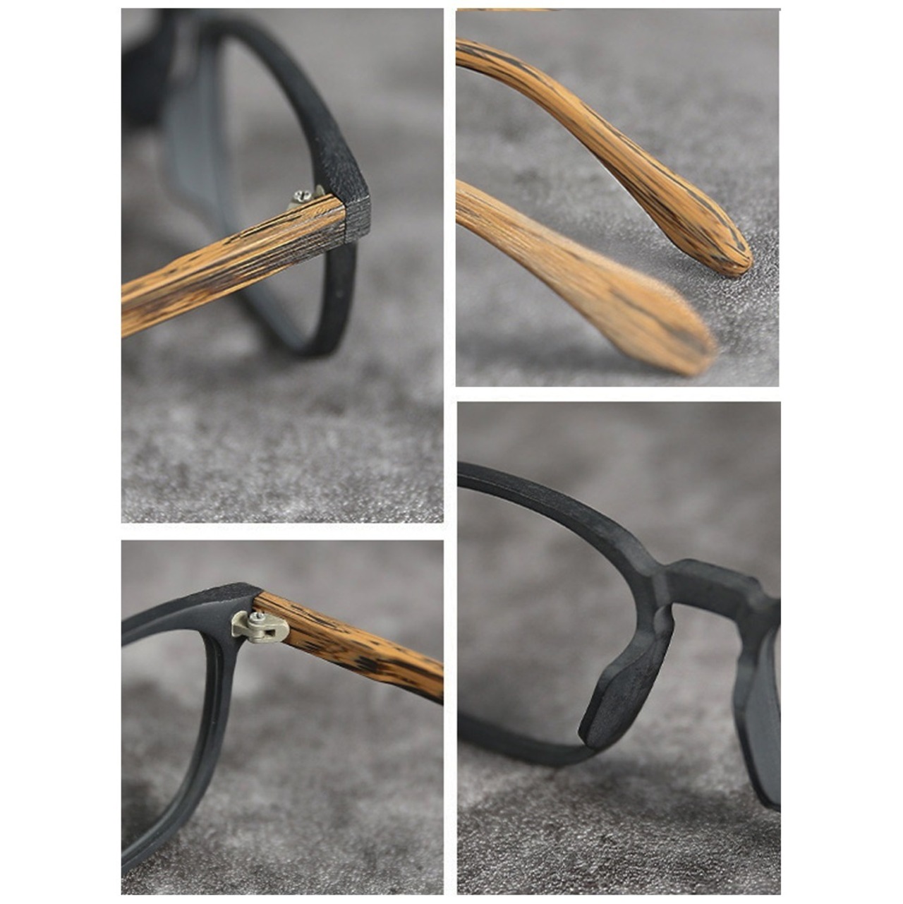 Wood Grain Thin Frame Glasses -wellington- / ウッド グレイン シン フレーム メガネ -ウェリントン-　