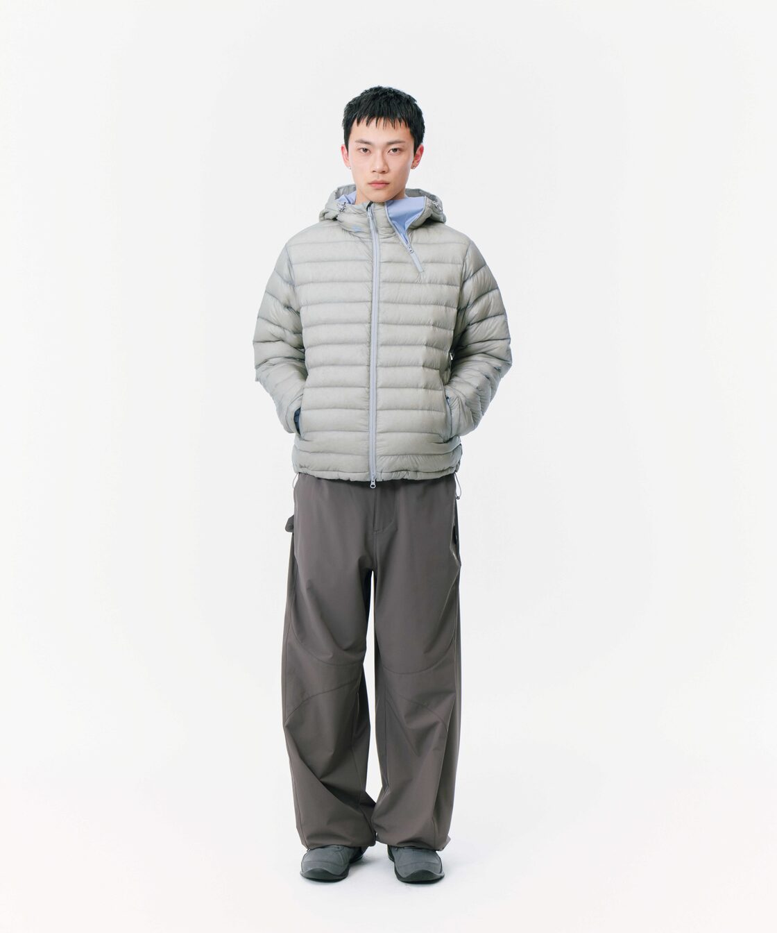 ☆[RESELL][SAN SAN GEAR] SUFFIX PUFFER JACKET [GREY]_25FW 正規品 