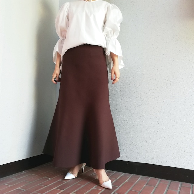 Uhr(Knit Flare Skirt)