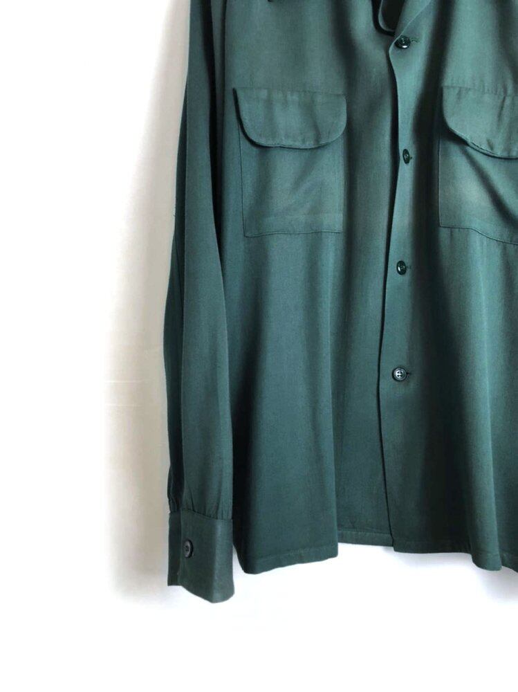 CAMPUS] Vintage Rayon Gabardine Shirt [1950s-] Vintage Rayon