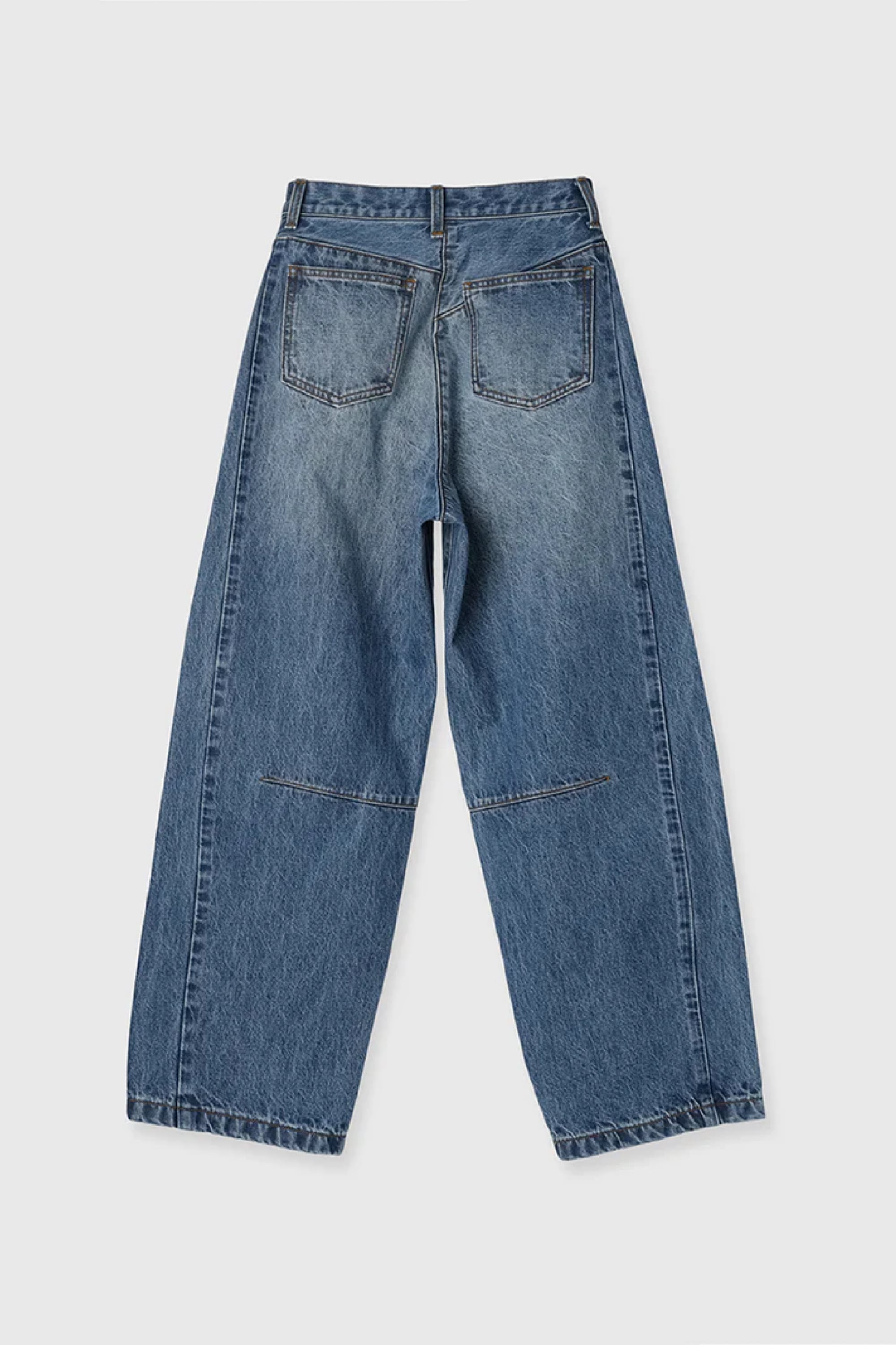クレドナ　WIDE BEETLE DENIM PANTS CREDONA WIDE BEETLE DENIM PANTS ワイドビートルデニムパンツ Blue
