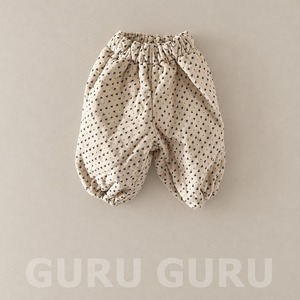 GURUGURU［取寄］flower bonding sausage pants 26winter