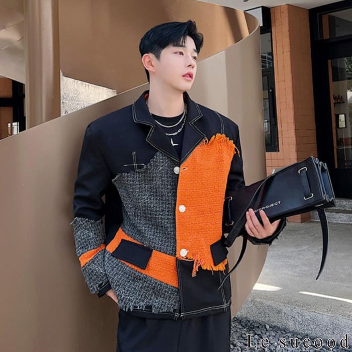 お支払い確認後20日以内発送】Le sucood リメイク風異素材切替