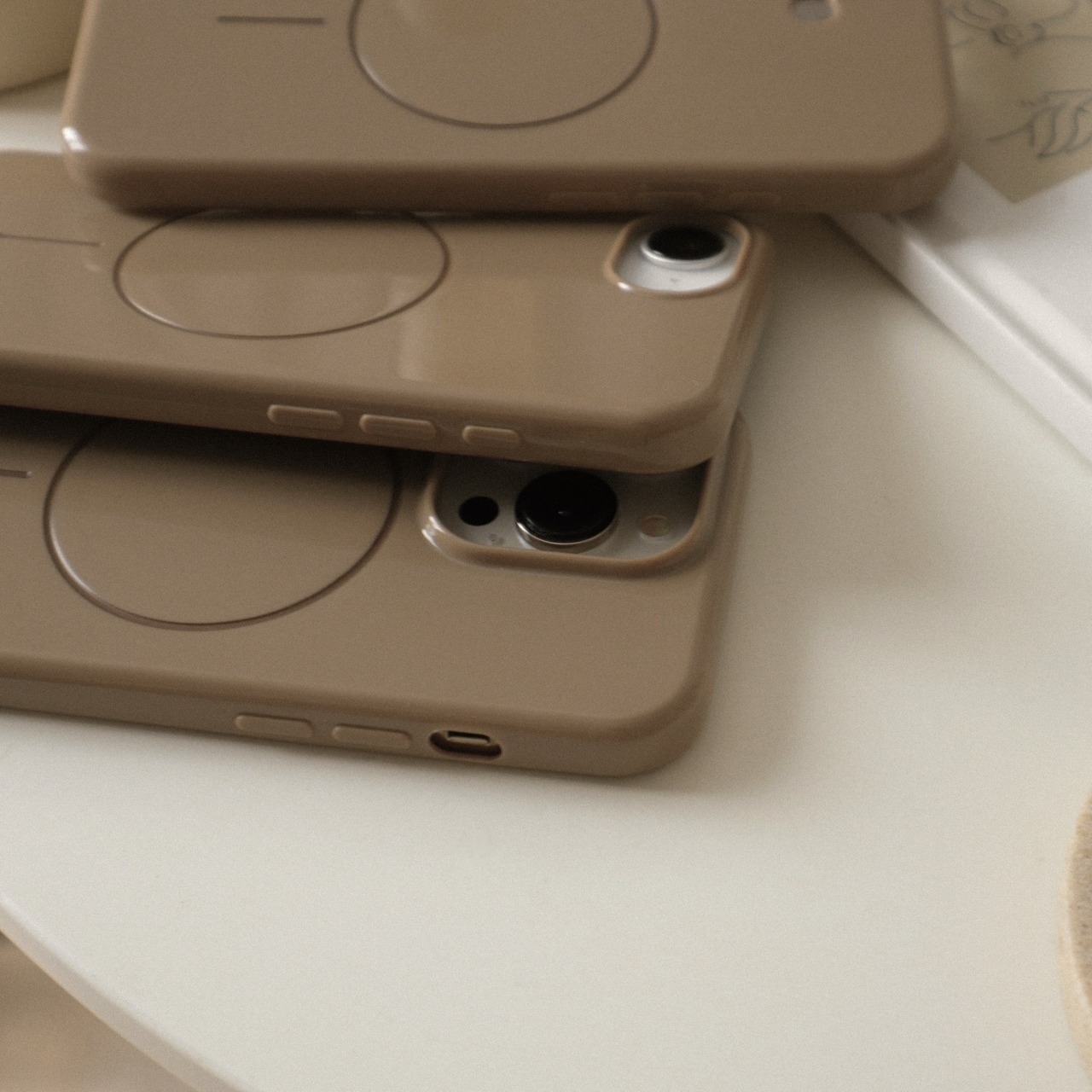 ［ phone case ］cafe latte