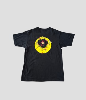 -Gunshot Smiley face- Vintage 90s XL T-shirt