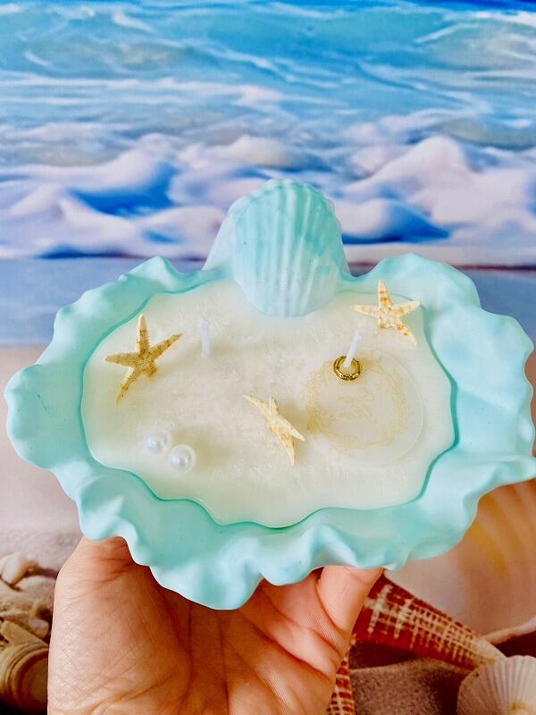 貝のキャンドル A