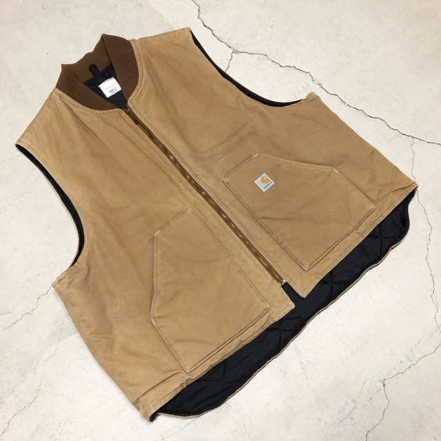 ⊕CARHARTT BEIGE DUCK VEST