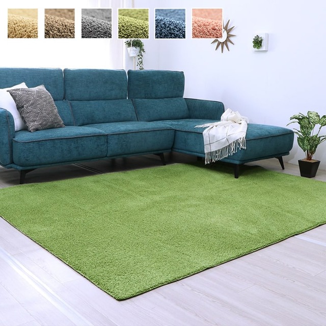 無地ラグ プリーム 185×185cm