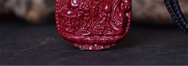 天然朱砂本命仏ペンダント普賢虚空蔵菩薩虎年本命年男女生肖守護神ペンダント