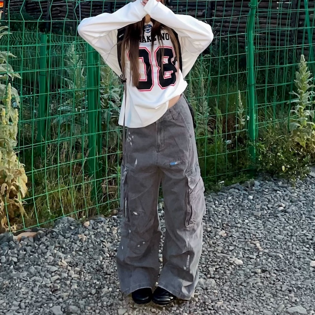 ナンバリングロゴロングスリーブTシャツ 3col R02551