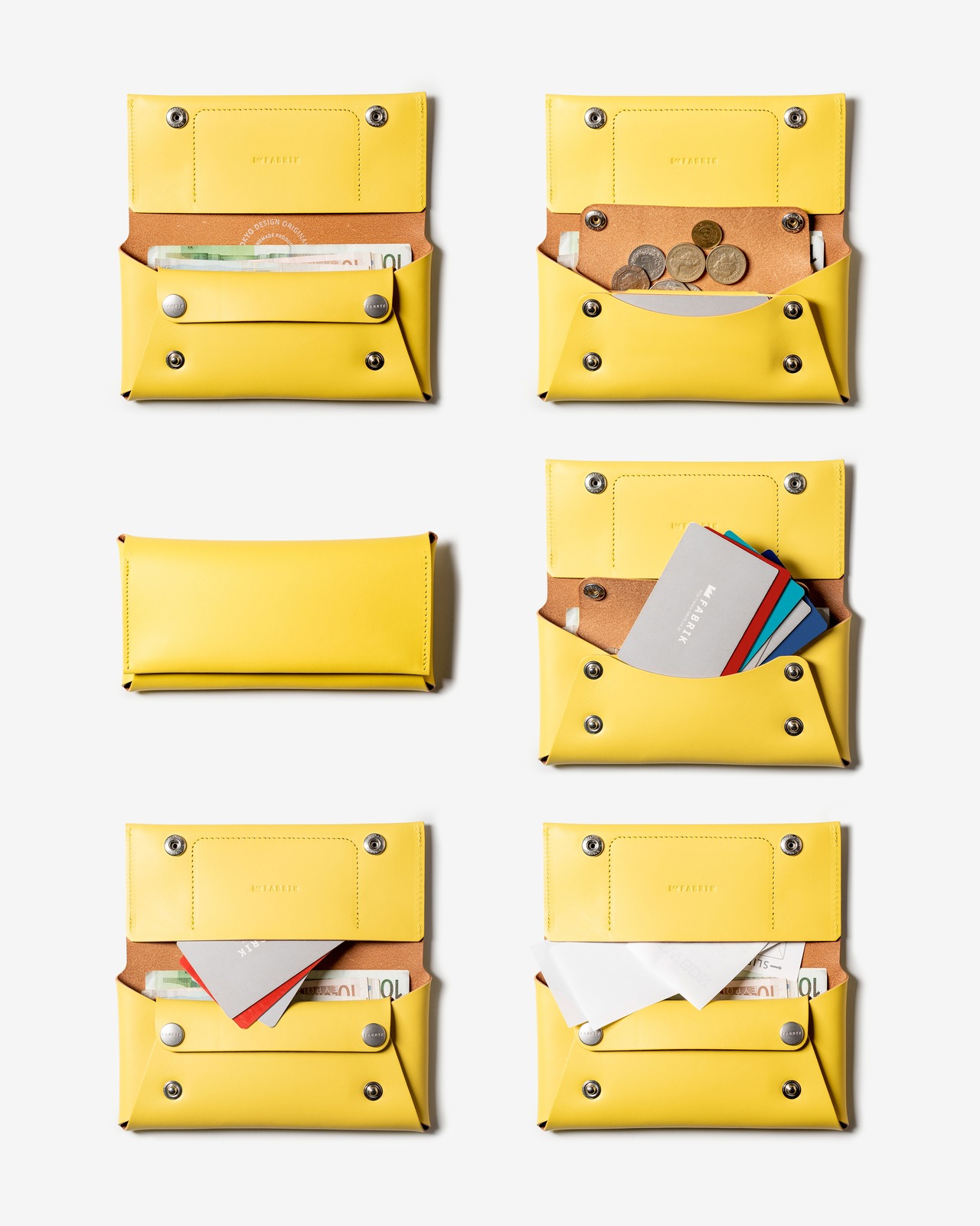 コンパクト設計の長財布　LONG WALLET / CAMEL