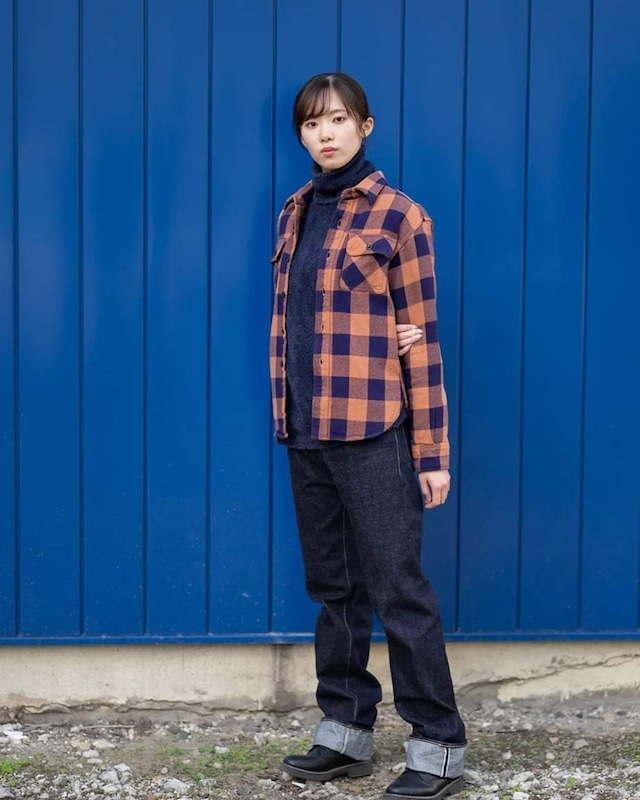 50s BUFFALO CHECK ORG×NVY XS [HV-00]